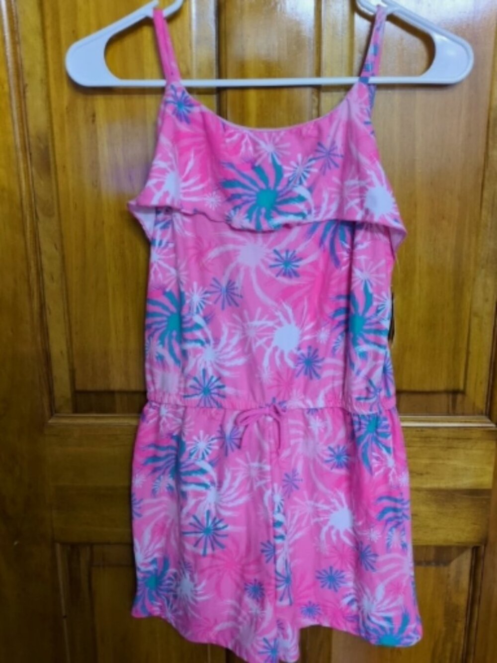 NWT BG Pink Starburst Romper Extremely Me Girls Size 14
